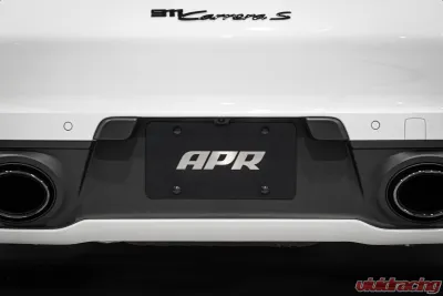 APR Silver on Black License Plate for A1000015 - Durable Aluminum, Standard Size - A1000015