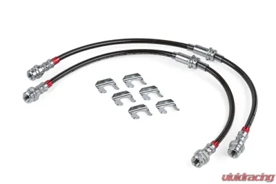 APR Braided Stainless Steel Brake Lines Set of 2 for Volkswagen Golf R 12-13, R32 08 - BRK00049