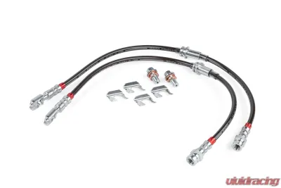 APR Braided Stainless Steel Brake Lines Set of 2 for Audi VW Front 2015-2023 - BRK00050
