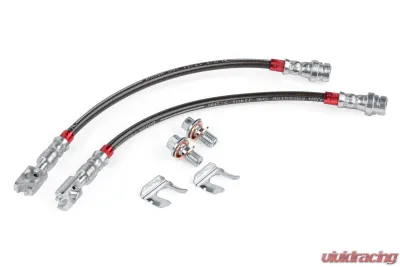 APR Braided Stainless Steel Brake Lines Set of 2 Rear for VW Golf GTI Jetta Tiguan 2015-2025 - BRK00053