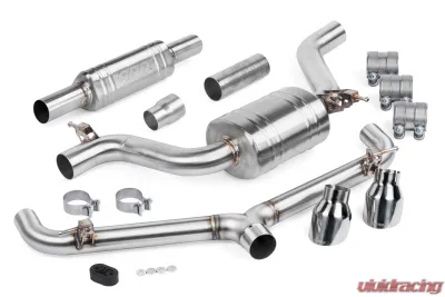 APR Catback Exhaust System for Volkswagen Mk7 GTI 2015-2017, T304 Stainless Steel, Polished Tips - CBK0008