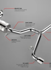 APR Catback Exhaust System for Volkswagen MK6 GTI 2010-2014 T304 Stainless Steel                                     - CBK0016 - Image 20