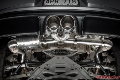 APR Left Muffler Catback Exhaust System for Porsche 718 982 2017-2024, T304 Stainless Steel - CBK0028