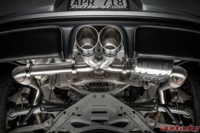 APR Catback Exhaust System with Muffler for Porsche 718 982 2017-2024, T304 Stainless Steel - CBK0029