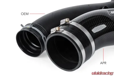 APR Turbo Charger Inlet Rear Carbon Tube for Audi RS3 2017-2020, TT MK3 2018-2023 - CI100038-B