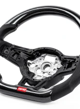 APR Steering Wheel Carbon Fiber Leather Silver Paddles for Volkswagen MK7 Golf R 2015-2020                                     - MS100202 - Image 2