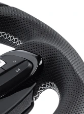 APR Steering Wheel Carbon Fiber Leather Silver Paddles for Volkswagen MK7 Golf R 2015-2020                                     - MS100202 - Image 4