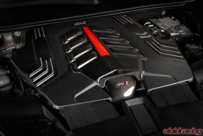 APR Carbon Fiber Engine Cover for Audi Q7/Q8, Bentley Bentayga, Lamborghini Urus, Porsche Cayenne (2019-2025) - MS100256