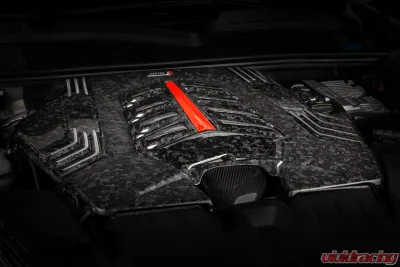 APR Engine Cover for Audi Q7/Q8, RS Q8, SQ7/SQ8, Bentley Bentayga, Lamborghini Urus, Porsche Cayenne - Forged Carbon Fiber, 2019-2025 - MS100257