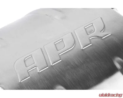 APR Premium Sound Absorption Muffler, Dual 2.75" Inlet/Outlet, Oval Body, T304 Stainless Steel, Brushed Finish - MUH0011