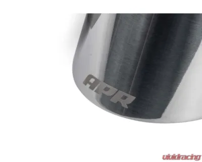 APR 4" Polished Silver Double Walled Slashcut Tips - TPK0004