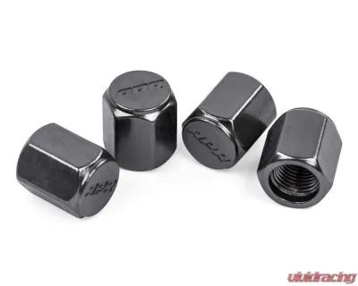 APR Gunmetal Valve Stem Caps Set of 4 for Audi, Bentley, Lamborghini, Porsche, Volkswagen - MS100179