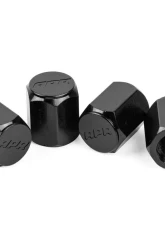 APR Valve Stem Caps Set of 4, Black Aluminum with Engraved Logo for Audi & Volkswagen                                     - MS100197 - Image 4