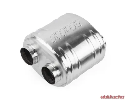 APR Premium Sound Absorption Muffler, Dual 2.5" Inlet/Outlet, Oval T304 Stainless Steel, 220mm x 169mm x 211mm - MUH0010