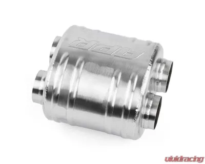 APR Premium Sound Absorption Muffler, Dual 2.5" Inlet/Outlet, Oval T304 Stainless Steel, 220mm x 169mm x 211mm - MUH0010