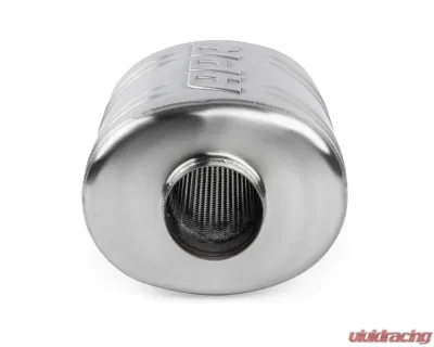 APR Premium 3" Oval Body Sound Absorption Muffler, T304 Stainless Steel, Brushed Finish - MUH0014
