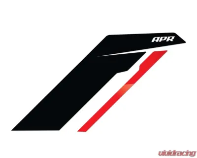 APR Black APR w/ Red Stripe Sideburns Fender Decal - PM100332