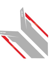 APR Silver APR w/ Red Stripe Sideburns Fender Decal                                     - PM100333 - Image 4
