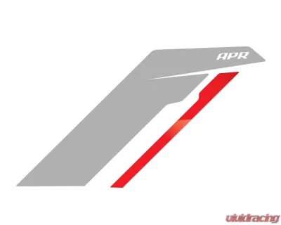 APR Silver APR w/ Red Stripe Sideburns Fender Decal - PM100333