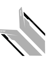 APR Silver Fender Decal with Black Stripe Sideburns for PM100335 Fitment                                     - PM100335 - Image 4