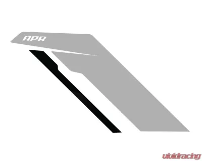 APR Silver Fender Decal with Black Stripe Sideburns for PM100335 Fitment - PM100335