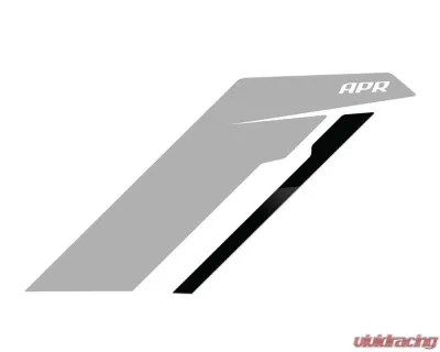 APR Silver Fender Decal with Black Stripe Sideburns for PM100335 Fitment - PM100335