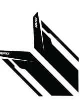 APR Black APR w/ Black Stripe Sideburns Fender Decal                                     - PM100344 - Image 4