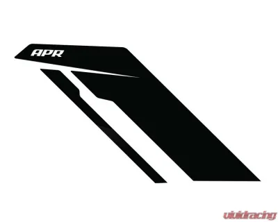 APR Black APR w/ Black Stripe Sideburns Fender Decal - PM100344