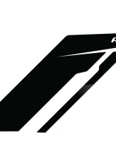 APR Black APR w/ Black Stripe Sideburns Fender Decal                                     - PM100344 - Image 3