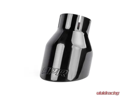 APR 4" Polished Diamond Black Double Walled Slashcut Tips - TPK0003