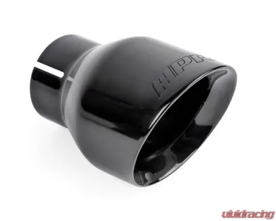 APR 4" Polished Diamond Black Double Walled Slashcut Tips - TPK0003