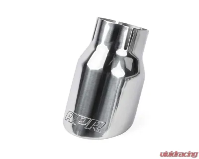 APR 3.5" Polished Silver Double Walled Slashcut Tips - TPK0006