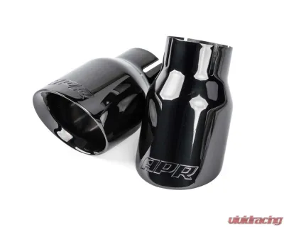 APR 3.5" Diamond Black Double Walled Slashcut Tips - TPK0008