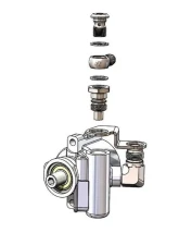 Earl's Performance Saginaw Type II Power Steering Pumps Remote Reservoir Adapter Kit w/ -10 AN Inlet                                     - PS0002ERL - Image 13