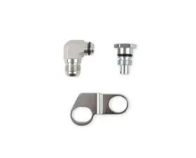 Earl's Performance Saginaw Type II Power Steering Pumps Remote Reservoir Adapter Kit w/ 5/8 inch Hose Barb Inlet