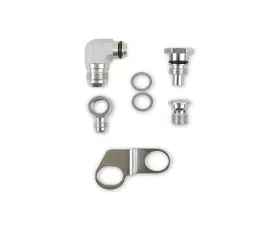 Earl's Performance Saginaw Type II Power Steering Pumps Remote Reservoir Adapter Kit w/ -10 AN Inlet & -6 AN Outlet Banjo