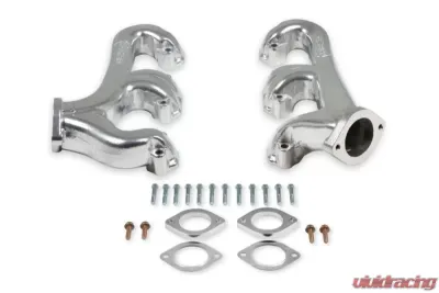 Hooker Exhaust Manifold 2.5 Outlet Silver Chevrolet Small Block - 8525-1HKR