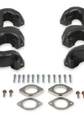 Hooker Exhaust Manifold D-Port Black Chevrolet Small Block                                     - 8527-3HKR - Image 8