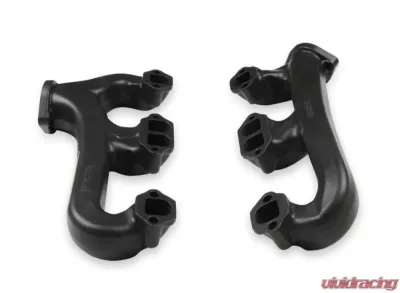 Hooker Exhaust Manifold D-Port Black Chevrolet Small Block - 8527-3HKR