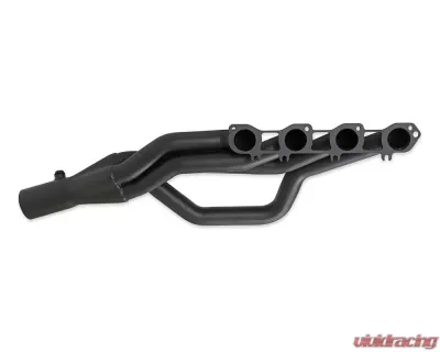 Hooker BlackHeart Black Painted Gen III Hemi Swap Mid-Length Headers Dodge D100/D150 | Ramcharger | Plymouth 1972-1974 - BH2583