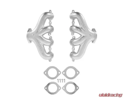 Hooker Blackheart LS Swap Exhaust Manifolds Center Dump Silver Ceramic - 8504-1HKR