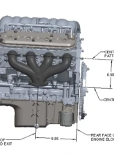 Hooker Blackheart LS Swap Exhaust Manifolds Center Dump Silver Ceramic                                     - 8504-1HKR - Image 7