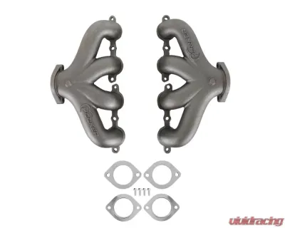 Hooker Blackheart LS Swap Exhaust Manifolds Center Dump Natural Cast - 8504HKR
