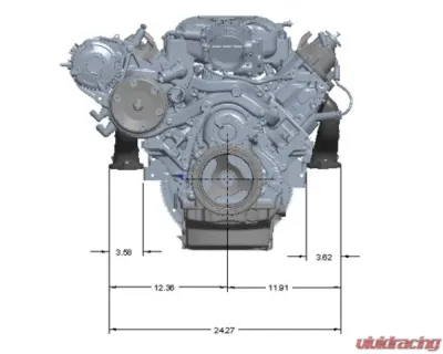 Hooker Blackheart LT Swap Exhaust Manifolds Center Dump Natural Cast - BHS5188