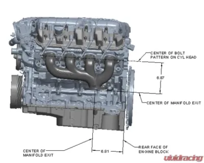 Hooker Blackheart LT Swap Exhaust Manifolds Center Dump Natural Cast - BHS5188