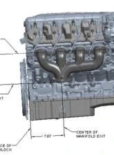 Hooker Blackheart LT Swap Exhaust Manifolds Center Dump Natural Cast                                     - BHS5188 - Image 8