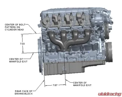 Hooker Blackheart LT Swap Exhaust Manifolds Center Dump Natural Cast - BHS5188