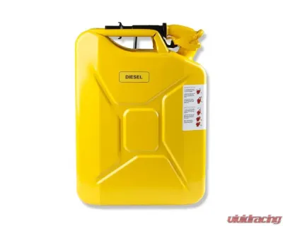 Anvil Off-Road Jerry Can Yellow - 5.3 Gallon (20 Liter) Steel w/ Safety Cap & Spout - 3011AOR