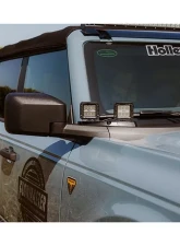 Anvil Off-Road Mirror LED Light Mounts Ford Bronco 2021+                                     - 628-28AOR - Image 8