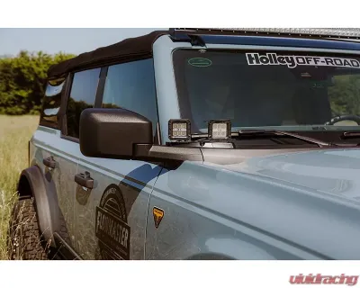 Anvil Off-Road Mirror LED Light Mounts Ford Bronco 2021+ - 628-28AOR